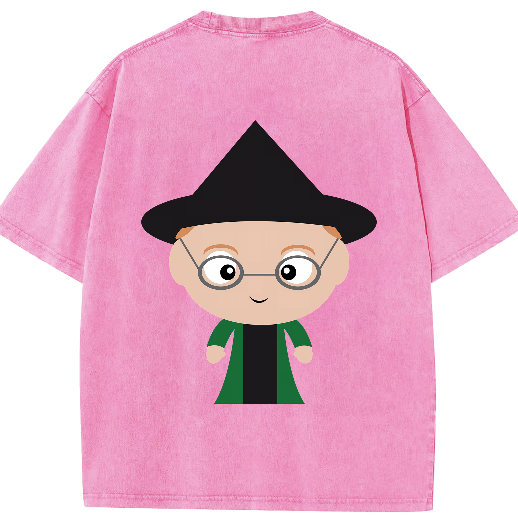 （画像用） Harry Potter ハリー・ポッターシリーズ 綿100% ヴィンテージ風 半袖Tシャツ（背面プリント）